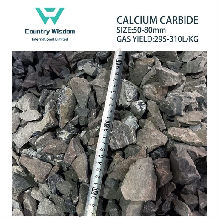 50-80mm 295L-310L/Kg Calcium Carbide Cac2 For Synthesizing Polyvinyl Chloride (PVC)