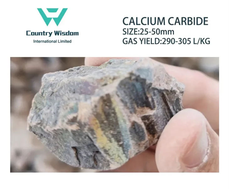 Chemical Manufacture Acetylene Gas Calcium Carbide 25-50mm