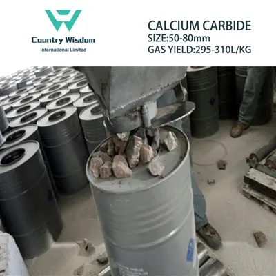 50-80mm 295L-310L/Kg Carbide kalsyòm Cac2 pou sentèz klori polivinil (PVC)
