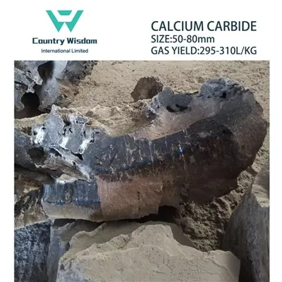Carbide kalsyòm tanbou 50-80mm 100kg/tanbou 50kg/tanbou