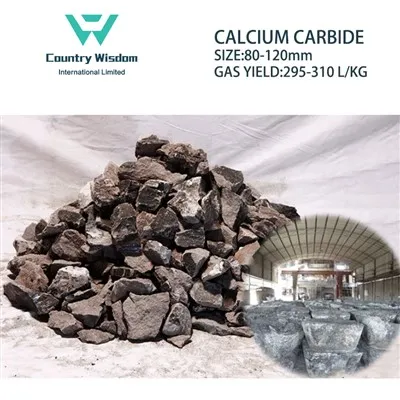 Inòganik fabrikasyon chimik gaz asetilèn carbure kalsyòm 80-120mm pou soude CAS: 75-20-7