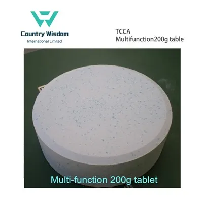 TCCA Multifonction 200g tablèt pou dezenfektan dlo pisin